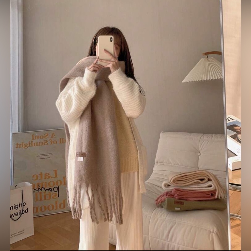 Aritzia Tan Scarf - One Size